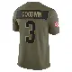 ＃3 Men's Marquise Goodwin Olive Limited Cleveland Browns 2025 Salute to Service Jersey