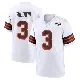 ＃3 Men's Marquise Goodwin White Game Cleveland Browns 1946 Collection Alternate Jersey