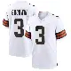 ＃3 Men's Marquise Goodwin White Game Cleveland Browns Jersey