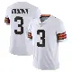 ＃3 Men's Marquise Goodwin White Limited Cleveland Browns Vapor Untouchable Jersey