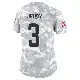 ＃3 Women's Jerry Jeudy Arctic Camo Limited Cleveland Browns 2024 Salute to Service Jersey