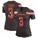 ＃3 Women's Jerry Jeudy Brown Legend Cleveland Browns Jersey