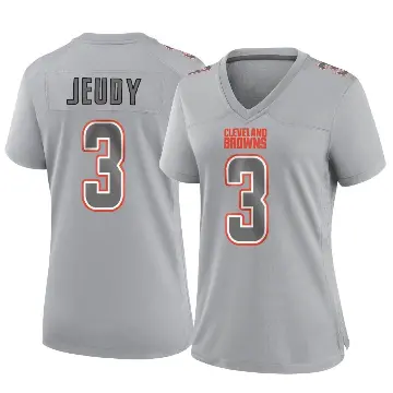 ＃3 Women's Jerry Jeudy Gray Game Cleveland Browns Atmosphere Fashion Jersey