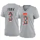 ＃3 Women's Jerry Jeudy Gray Game Cleveland Browns Atmosphere Fashion Jersey