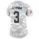 ＃3 Women's Marquise Goodwin Arctic Camo Limited Cleveland Browns 2024 Salute to Service Jersey
