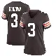 ＃3 Women's Marquise Goodwin Brown Game Cleveland Browns Team Color Jersey