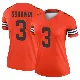 ＃3 Women's Marquise Goodwin Orange Legend Cleveland Browns Inverted Jersey