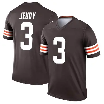 ＃3 Youth Jerry Jeudy Brown Legend Cleveland Browns Jersey