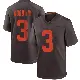 ＃3 Youth Marquise Goodwin Brown Game Cleveland Browns Alternate Jersey
