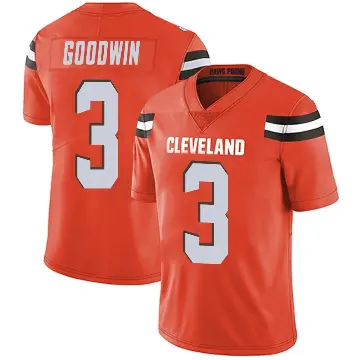 ＃3 Youth Marquise Goodwin Orange Limited Cleveland Browns Alternate Vapor Untouchable Jersey