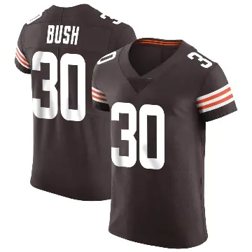 ＃30 Men's Devin Bush Brown Elite Cleveland Browns Vapor Jersey