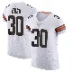 ＃30 Men's Devin Bush White Elite Cleveland Browns Vapor Jersey