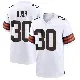 ＃30 Men's Devin Bush White Game Cleveland Browns Jersey