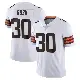 ＃30 Men's Devin Bush White Limited Cleveland Browns Vapor Untouchable Jersey