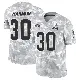 ＃30 Men's Duron Harmon Arctic Camo Limited Cleveland Browns 2024 Salute to Service Jersey