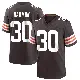 ＃30 Men's Duron Harmon Brown Game Cleveland Browns Team Color Jersey