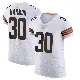 ＃30 Men's Duron Harmon White Elite Cleveland Browns Vapor Jersey