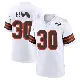 ＃30 Men's Duron Harmon White Game Cleveland Browns 1946 Collection Alternate Jersey