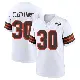 ＃30 Men's Nik Constantinou White Game Cleveland Browns 1946 Collection Alternate Jersey