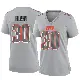 ＃30 Women's Devin Bush Gray Game Cleveland Browns Atmosphere Fashion Jersey