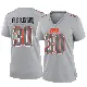 ＃30 Women's Duron Harmon Gray Game Cleveland Browns Atmosphere Fashion Jersey
