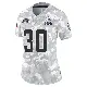 ＃30 Women's Nik Constantinou Arctic Camo Limited Cleveland Browns 2024 Salute to Service Jersey