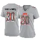 ＃30 Women's Nik Constantinou Gray Game Cleveland Browns Atmosphere Fashion Jersey