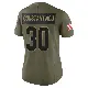 ＃30 Women's Nik Constantinou Olive Limited Cleveland Browns 2025 Salute to Service Jersey
