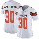 ＃30 Women's Nik Constantinou White Limited Cleveland Browns Vapor Untouchable Jersey