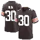＃30 Youth Devin Bush Brown Game Cleveland Browns Team Color Jersey