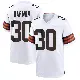 ＃30 Youth Duron Harmon White Game Cleveland Browns Jersey