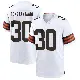 ＃30 Youth Nik Constantinou White Game Cleveland Browns Jersey