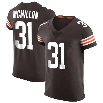 ＃31 Men's Donovan McMillon Brown Elite Cleveland Browns Vapor Jersey