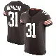 ＃31 Men's Donovan McMillon Brown Elite Cleveland Browns Vapor Jersey