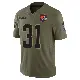 ＃31 Men's Donovan McMillon Olive Limited Cleveland Browns 2025 Salute to Service Jersey