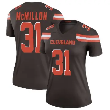 ＃31 Women's Donovan McMillon Brown Legend Cleveland Browns Jersey