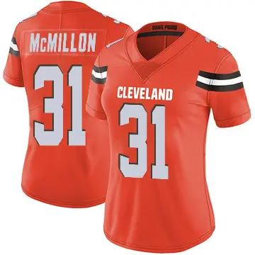 ＃31 Women's Donovan McMillon Orange Limited Cleveland Browns Alternate Vapor Untouchable Jersey
