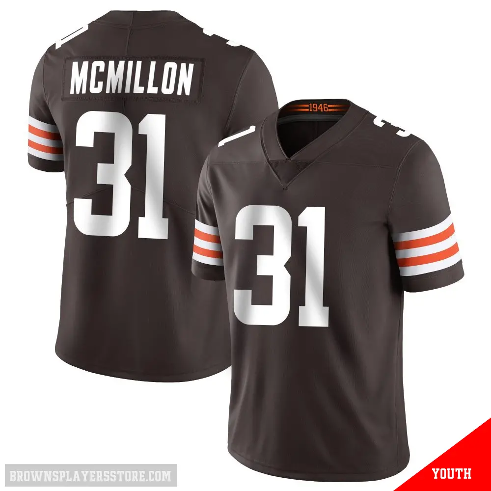 ＃31 Youth Donovan McMillon Brown Limited Cleveland Browns Team Color Vapor Untouchable Jersey