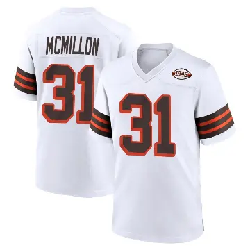 ＃31 Youth Donovan McMillon White Game Cleveland Browns 1946 Collection Alternate Jersey