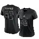 ＃32 Women's Jim Brown Black Limited Cleveland Browns Reflective Jersey