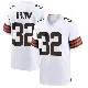 ＃32 Youth Jim Brown White Game Cleveland Browns Jersey