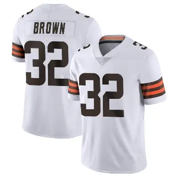 ＃32 Youth Jim Brown White Limited Cleveland Browns Vapor Untouchable Jersey