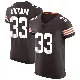 ＃33 Men's Ronnie Hickman Brown Elite Cleveland Browns Vapor Jersey