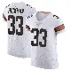 ＃33 Men's Ronnie Hickman White Elite Cleveland Browns Vapor Jersey