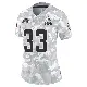 ＃33 Women's Ronnie Hickman Arctic Camo Limited Cleveland Browns 2024 Salute to Service Jersey
