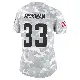 ＃33 Women's Ronnie Hickman Arctic Camo Limited Cleveland Browns 2024 Salute to Service Jersey