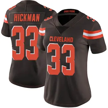 ＃33 Women's Ronnie Hickman Brown Limited Cleveland Browns Team Color Vapor Untouchable Jersey