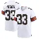 ＃33 Youth Ronnie Hickman White Game Cleveland Browns Jersey