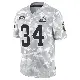 ＃34 Men's Jerome Ford Arctic Camo Limited Cleveland Browns 2024 Salute to Service Jersey