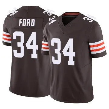＃34 Men's Jerome Ford Brown Limited Cleveland Browns Vapor F.U.S.E. Jersey